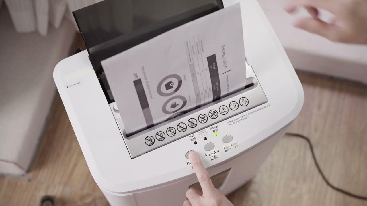 SZJ2 Manual Reverse Button Operation for the Paper Shredder YouTube
