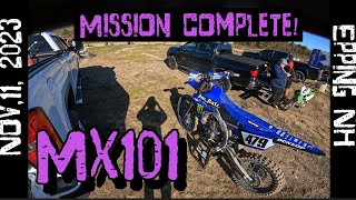 MX 101 Epping NH 11/11/2023 #gopro Track View #dirtbike #motocross #mx #dirttrack #racing #yamaha