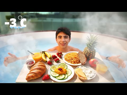 الاكل في المسبح الشتوي والحرارة 3