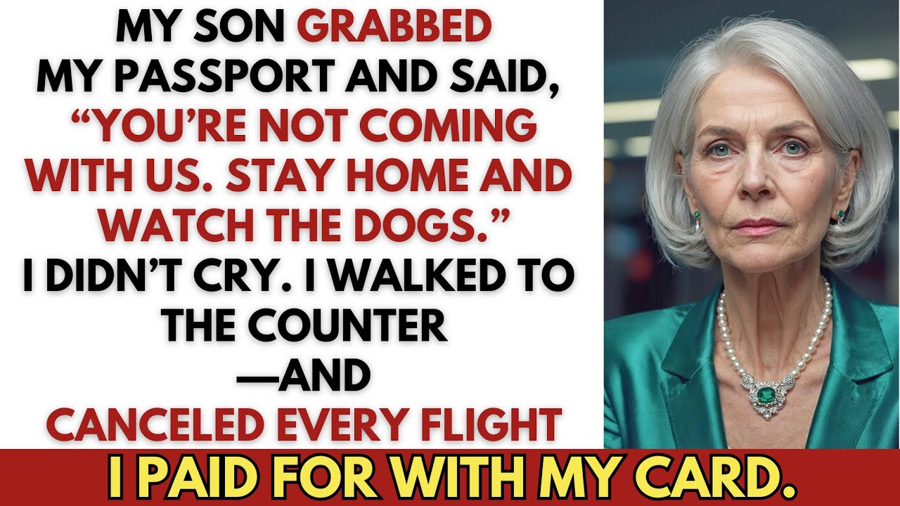 My Son Tore Up My Plane Ticket at the Airport—Said “Watch the Dogs.” I Canceled His Flights.