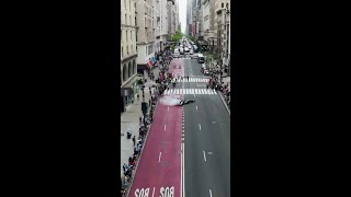 F1 Star Lewis Hamilton Shows Off Skills in Front of Empire State Building