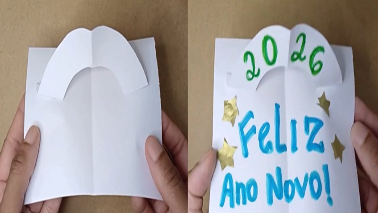 Como fazer cartão passo a passo pop up fácil  - DIY PARA INICIANTES