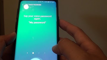 Samsung Galaxy S9: Set Bixby to Unlock With Voice Password
