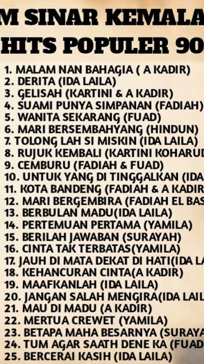 Album kenangan Ida Laila bersama O.M SINAR KEMALA maafkanlah #idalaila #dangdutlawas #kenanganlama
