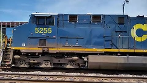 [CSX]5255 ES40DC-ES40DC Leads G660-17 Loaded Grain Train Heads SB With Nice K5HL In Fay NC On 1