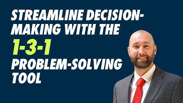 Streamline Decision-Making with the 1-3-1 Problem-Solving Tool