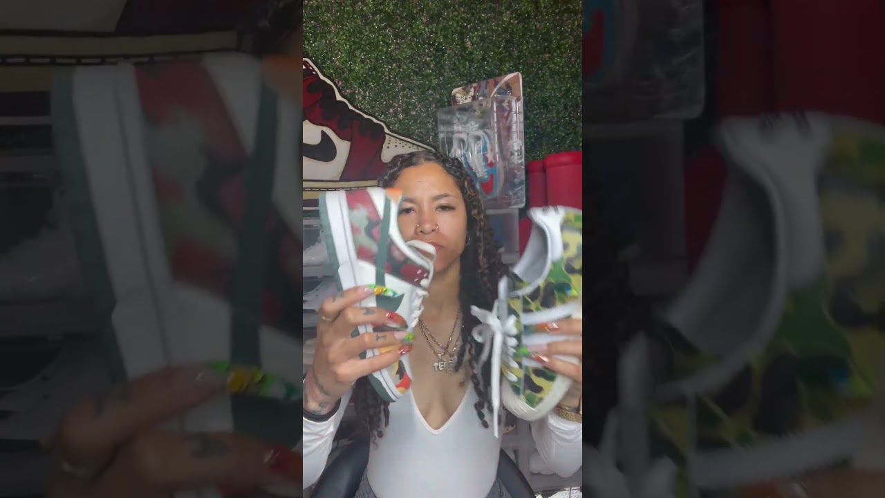 Superstar Bape Camo💚 or Nike Dunk Camo🍒?? 