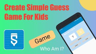 How to Create Simple Guess Game For Kids In SketchWare Hindi🌀