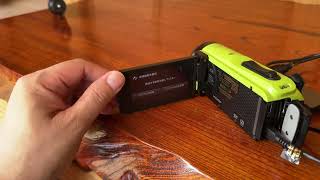スポーツ向けビデオカメラ JVC GY-TC100でSDカードに記録する、内蔵