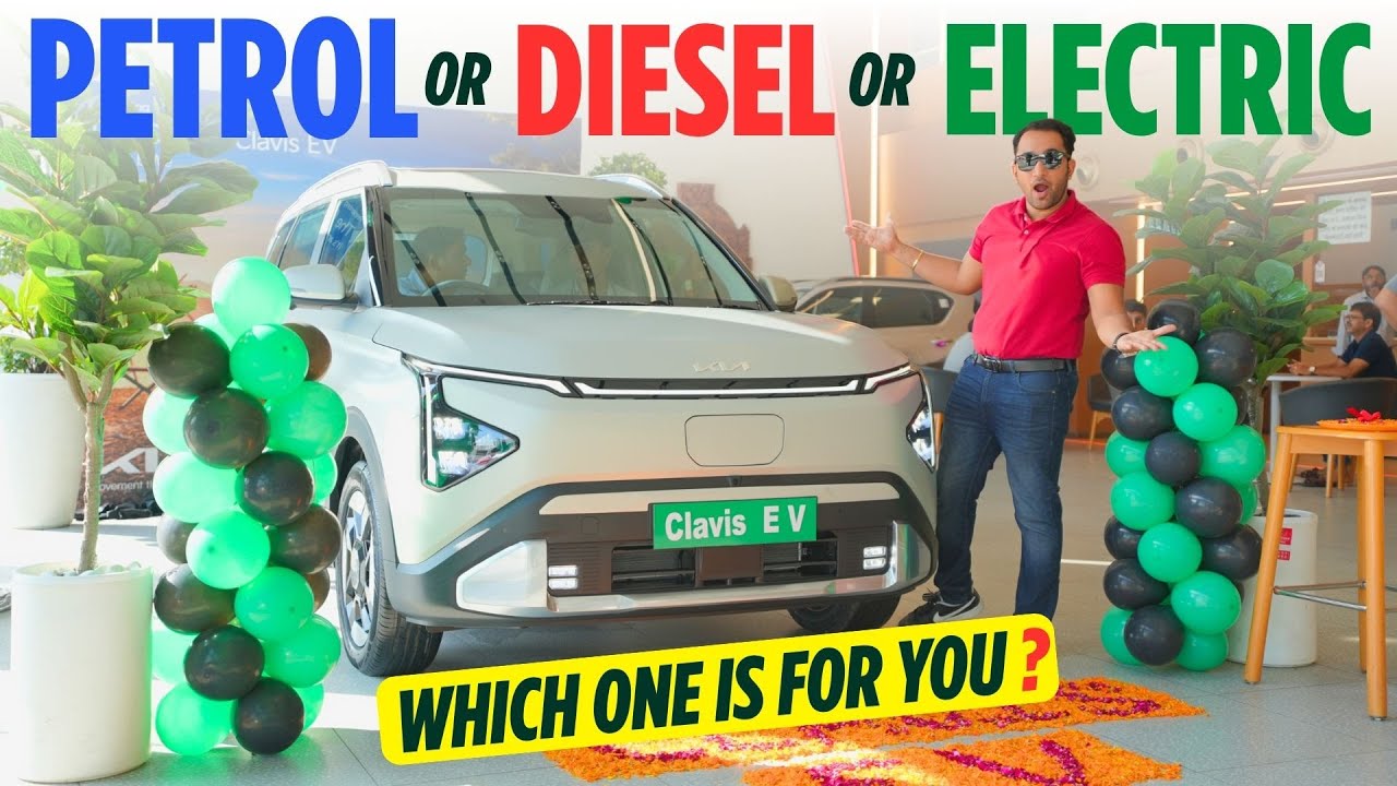 Kia Carens Clavis EV ⚡ 25 Differences ⚡ Petrol vs Diesel vs Electric 🤯 Which is Best ?