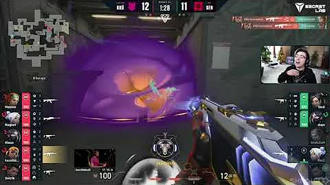 INSANE VAC 4K TO WIN KRU VS SENTINELS - shrouds reaction