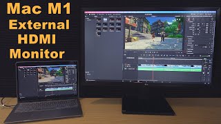 How to connect a MacBook Air M1 to a HDMI monitor display or TV Works for MacBook Pro M1 Mac Mini M1