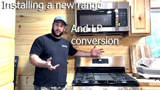 Installing a new gas stove and converting it to LP
