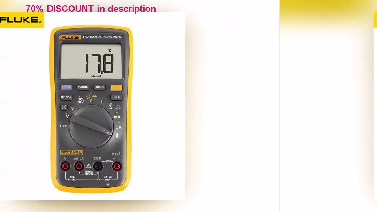 A must-have product! Fluke 15B MAX 17B MAX Automatic Digital Range Multimeter DMM AC/DC Voltage Cu