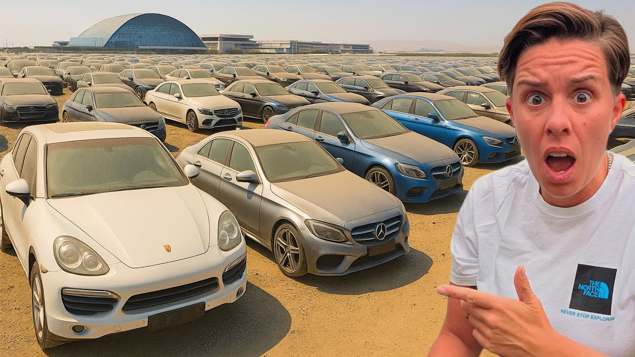 АВТОМОБИЛЬНОЕ КЛАДБИЩЕ СУПЕРБОГАТЫХ В ДУБАЕ! БРОШЕННЫЕ ЛЮКСОВЫЕ АВТОМОБИЛИ ПОВСЮДУ!