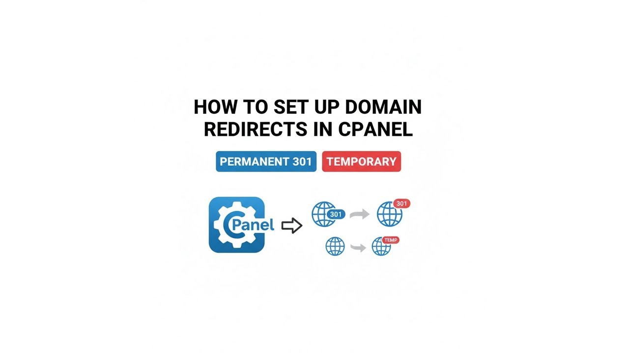 How to Set Up Domain Redirects in cPanel (Permanent 301 and Temporary ...