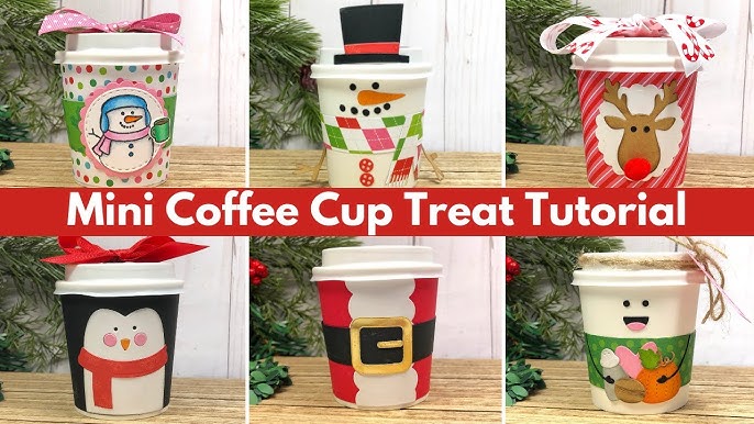 Mini Coffee Cup Treat Cup and Holder | DIY Christmas Craft - YouTube mini-coffee-cup-treat-cup-and-holder-diy-christmas-craft-youtube