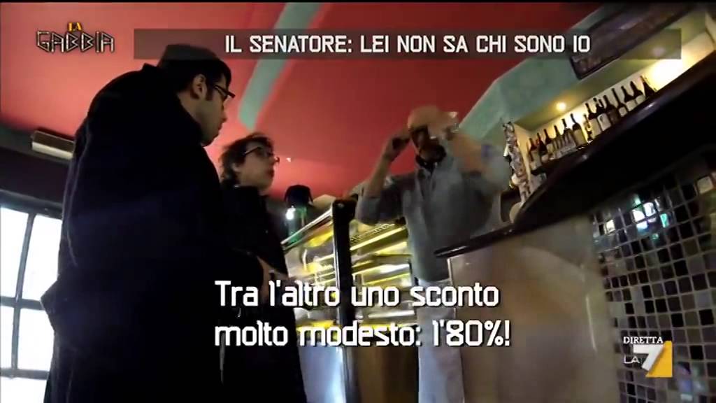 Il Senatore Codazzo: Lei non sa chi sono io