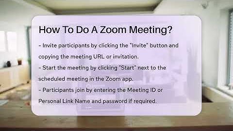 How To Do A Zoom Meeting? - Talking Tech Trends