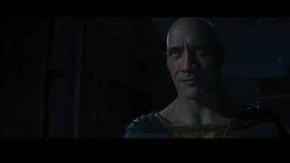 Black Adam meets Superman (post credit scene)