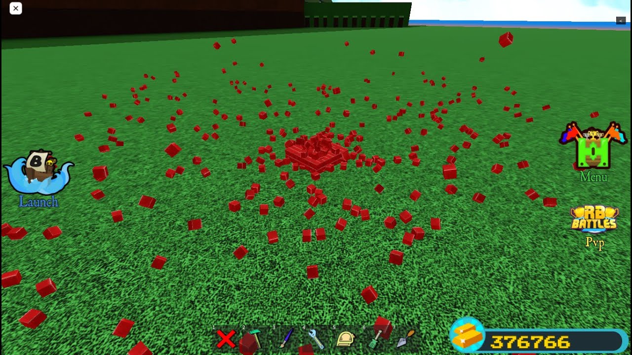 Destroying A .25 Brick Block in Babft - YouTube