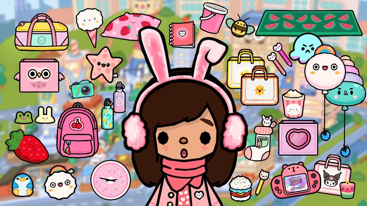 WHERE TO FIND ALL THE KAWAII ITEMS in TOCA LIFE WORLD 