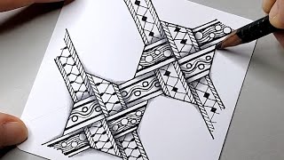 Drawing Zentangle – Y-KNOT