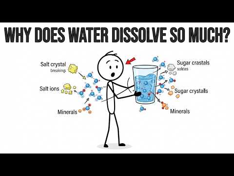 Why Water Can Dissolve Almost Everything 💧 | The Hidden Chemistry of Water #waterchemistry#chemistry