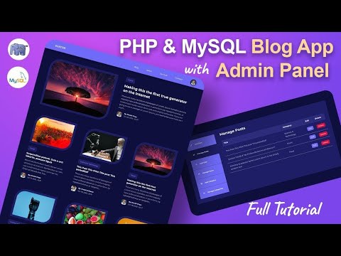 PHP & MySQL Project Tutorial from Scratch Blog App using HTML CSS ...