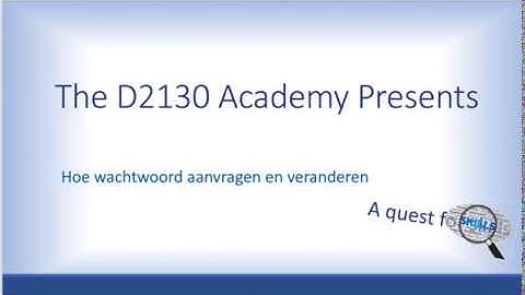 D2130 Academy CICO 01 nieuw wachtwoorden aanvragen