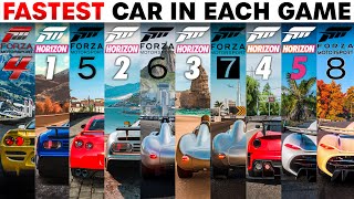 The Fastest Car in Every Modern Forza Game | How Much Faster Have Cars Become? (2011-2024)