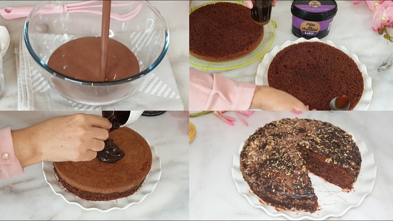 هادي هي الكيكة بالشكلاط ولا بلاش👌مسقية بالقهوةرهيبة اقتصادية سجليها عمرك تستغناي عليها