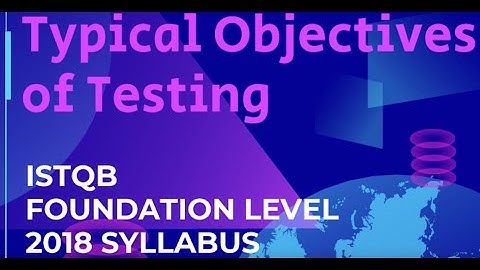 1 1 1 Typical Objectives of Testing