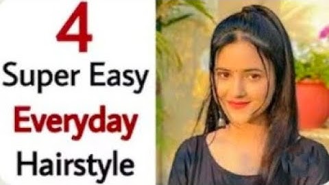 Wow! 4 Very easy hairstyles for long hair//Beautiful hairstyles for ladies//Hair style girl simple