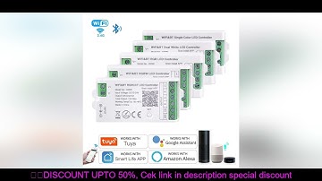 Tuya WiFi LED Controller Alexa Google Home Voice Control RGB RGBW CCT LED Strip Smart Controller APP