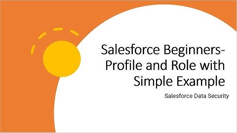 Profile and Role with Simple Example - Salesforce Beginners, Salesforce Data Security- SFDC Commando