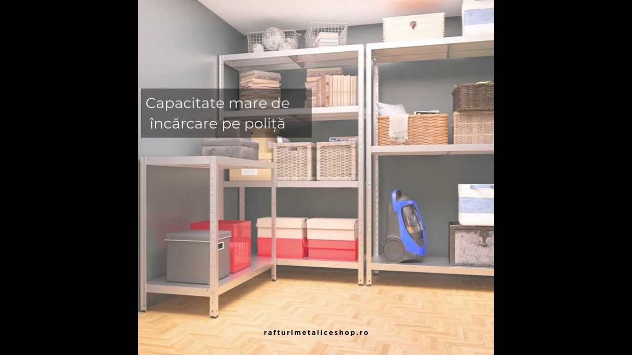 Rafturi metalice rezistente cu polițe din metal pentru orice spațiu!metal metal