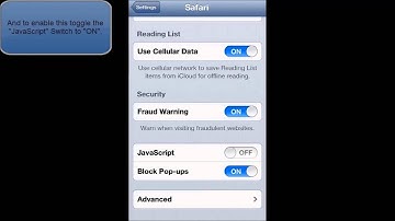 IOS 6-HOW TO ENABLE OR DISABLE JAVASCRIPT IN SAFARI (IPHONE)
