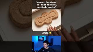 POR 1 MILLON ¿QUÉ TOALLITA USARIAS? #humor #shortsviral #shortvideo #shortsfeed #shorts