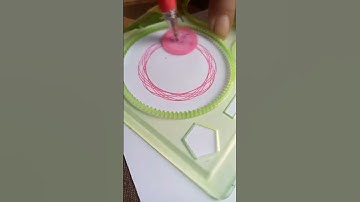 How many rotations did the pen make in total?🤔#asmr#spirograph#art#satisfyingvideo