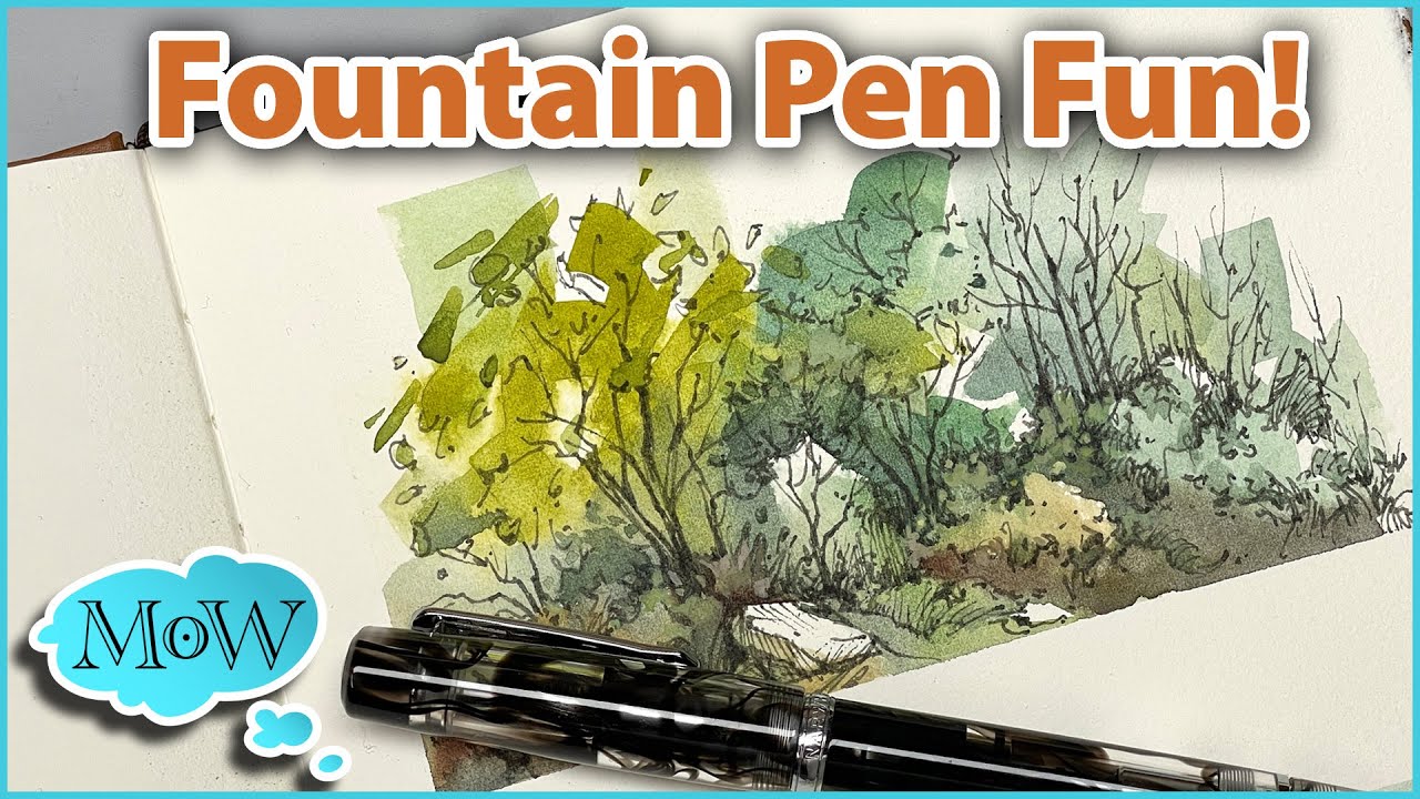 When I'm in a Landscape Drawing Mood, THIS is a Favorite Technique.