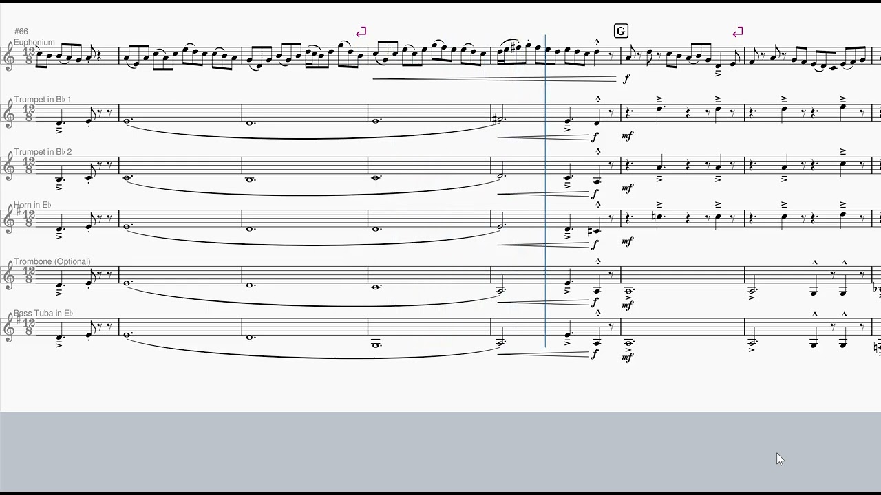 The Green Hill (Euphonium Solo), Brass Quintet/Quartet, Comp: Bert Appermont, trans: Hamer Borstall