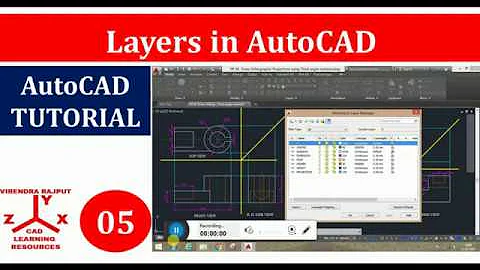 AutoCAD Tutorial 05: Create LAYERS in AutoCAD/Line type, Color, Line-weight, Line type scale/LTSCALE