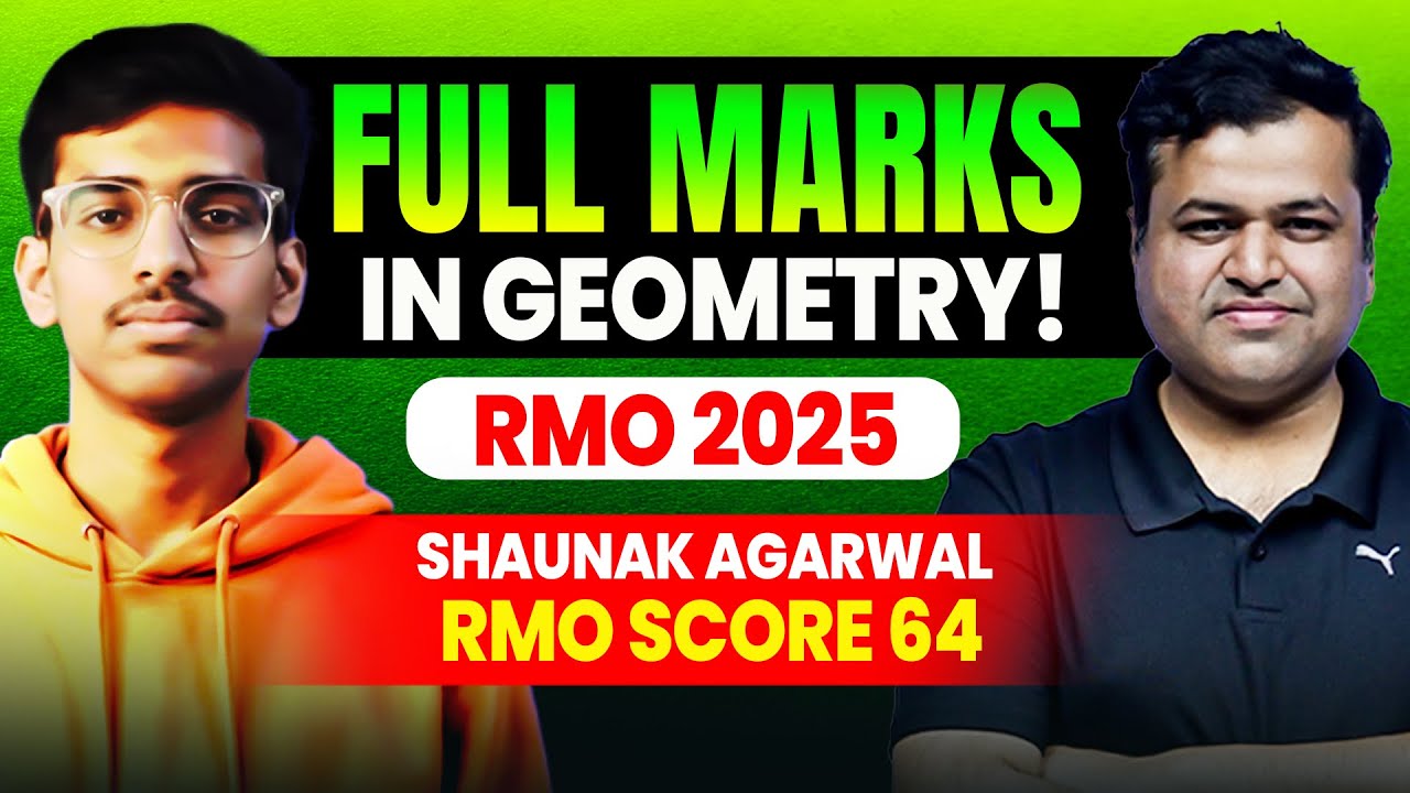 How to Score Full Marks in RMO Geometry | Shaunak Agarwal VOS Student