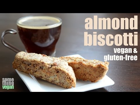 almond biscotti (vegan & gluten-free) Something Vegan