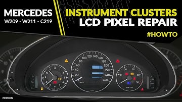 Mercedes CLK W209, E-Class W211 and CLS C219 instrument cluster repair – LCD display replacement