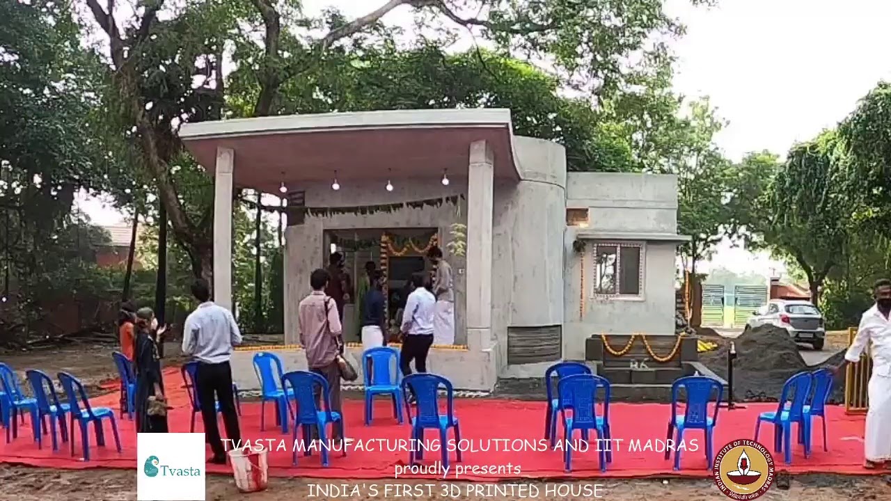 LIVE INDIA S FIRST 3D PRINTED HOUSE POOJAI YouTube live-india-s-first-3d-printed-house-poojai-youtube