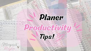5 Ways to Make Your Planner Work for You | Planner Productivity Tips 