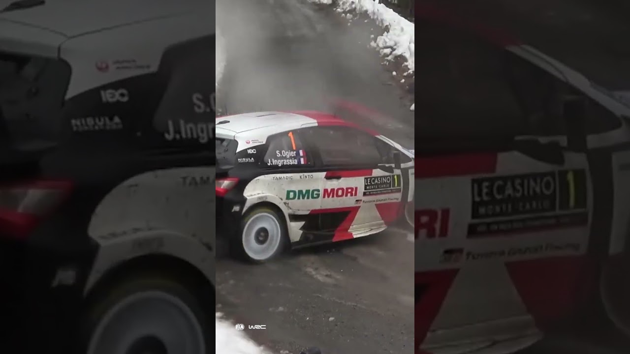 Ogier SPINS With Puncture on Snow 👀