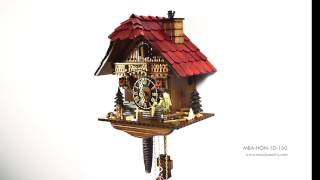 Chalet cuckoo clock By Hönes - 1 Day Clock Movement - Authentic Black Forest VdS Certified Cuckoo Clock - Made in Germany - 